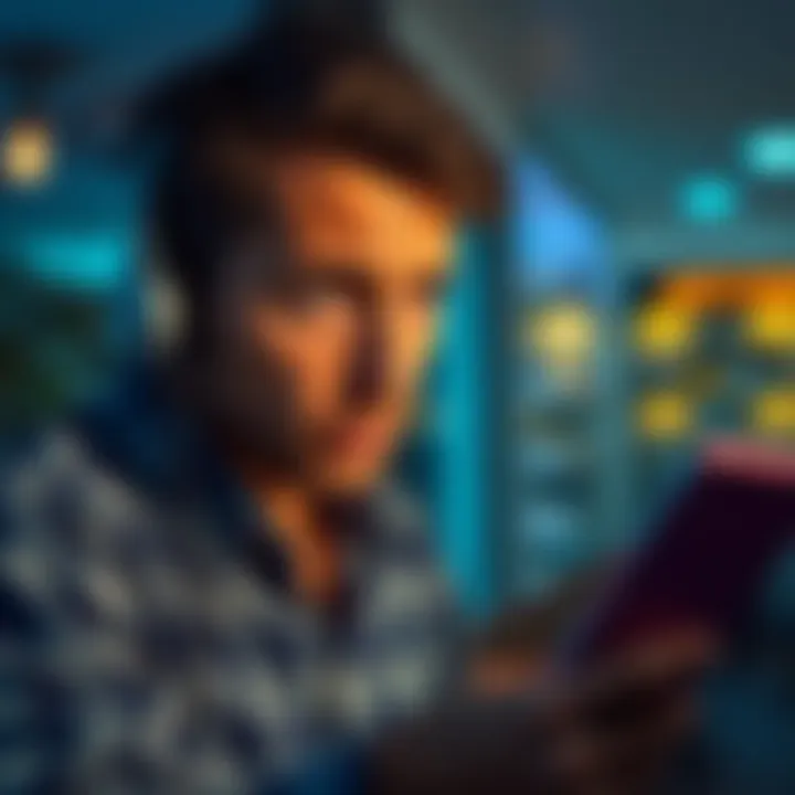 A person looking frustrated while on the phone with customer support about hotel cashback issues