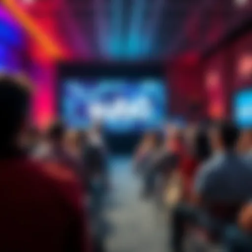 A speaker presenting insights on hydration at the sub0 event, with an engaged audience listening attentively.