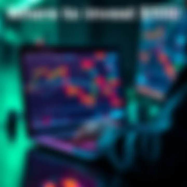 A person analyzing cryptocurrency graphs and charts on a laptop while considering investments in HBAR, LINK, ADA, and PEPE.