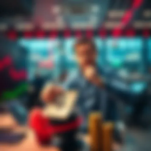 An investor confidently placing additional funds into the stock market, reflecting strong belief in their investment strategy.