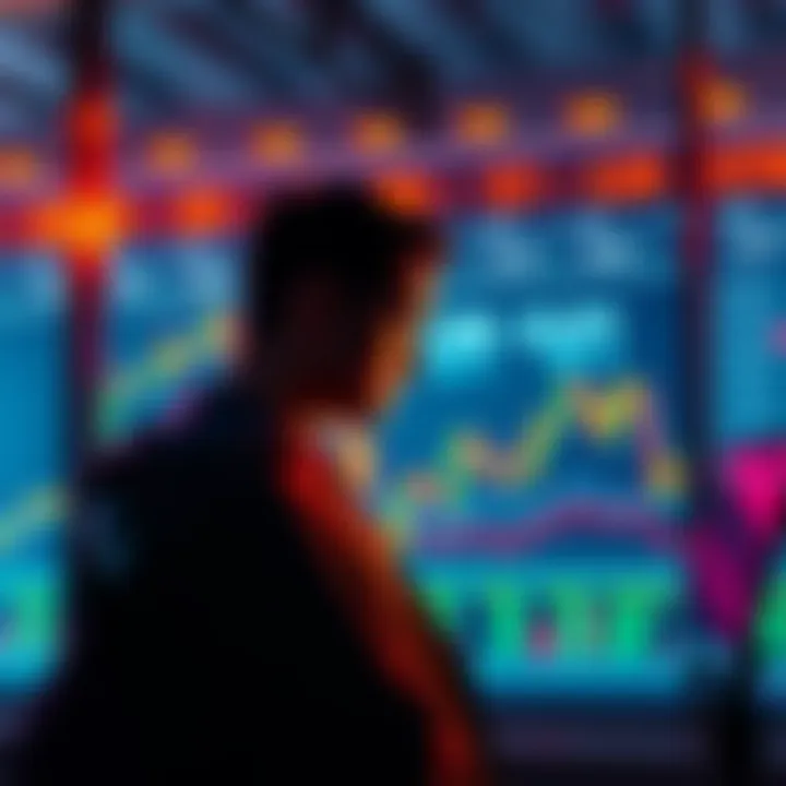 Person looking at a declining stock chart, feeling disappointed about their investment in Loopring