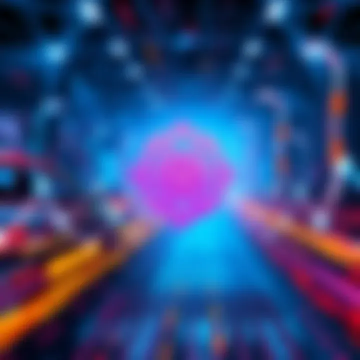 A digital representation showcasing the features and advantages of IOTABASE and IOTA REBASED, highlighting technology and innovation.