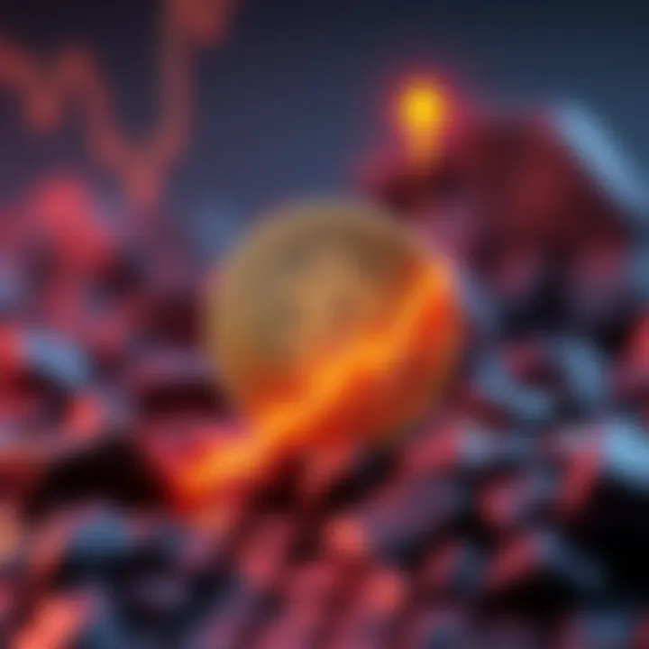 A graphic illustrating Bitcoin with an upward trend, representing JPMorgan's forecast of Bitcoin reaching $165,000.