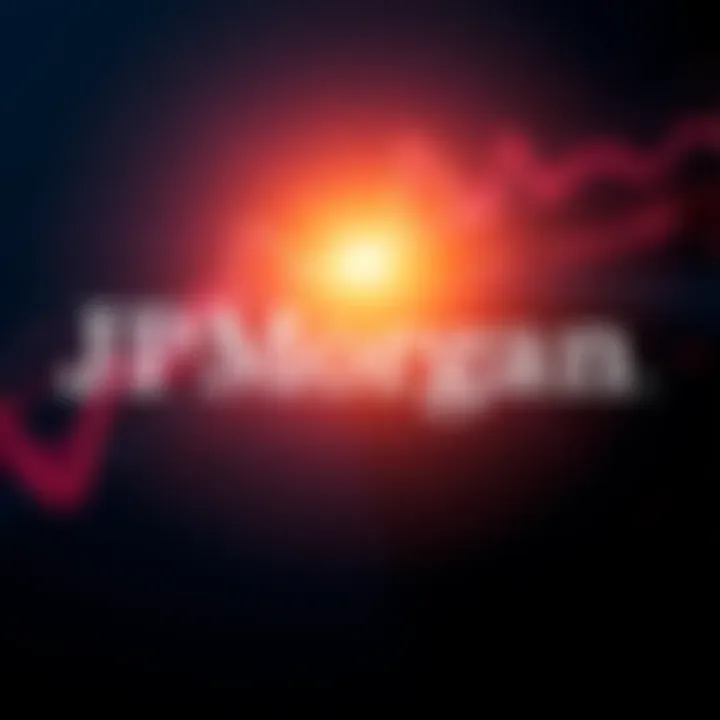JPMorgan logo next to a graphic of CHAINLINK symbolizing leadership in DeFi-TradFi merger