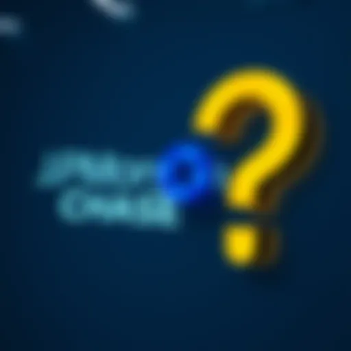 JPMorgan Chase logo next to a question mark representing customer decisions regarding their accounts