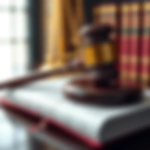 A gavel resting on a legal book, symbolizing a court ruling