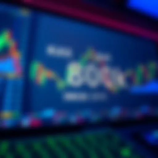 A digital display showing KAS approaching the 80,000 mark with a stock market graph in the background