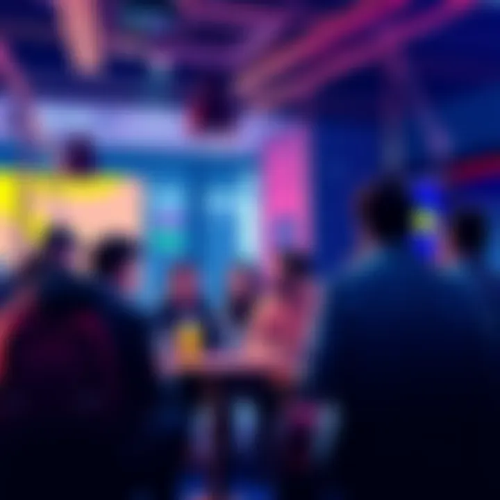 A group of people discussing strategies for selling or holding Kaspa cryptocurrency in a casual setting.