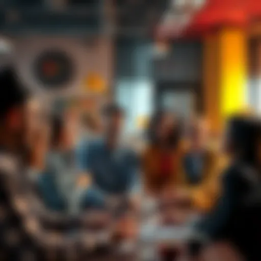 A group of diverse people discussing and brainstorming ideas in a modern office setting, highlighting anticipation for upcoming changes.