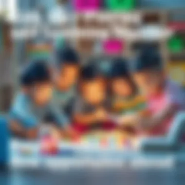A group of children engaging in creative play and educational activities, surrounded by colorful toys and books, showcasing new opportunities for growth.