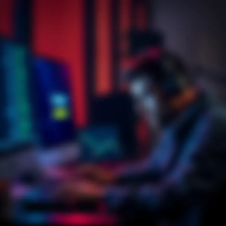 A person looking frustrated at their computer while trying to get verified on Kraken, with a loading screen visible on the monitor