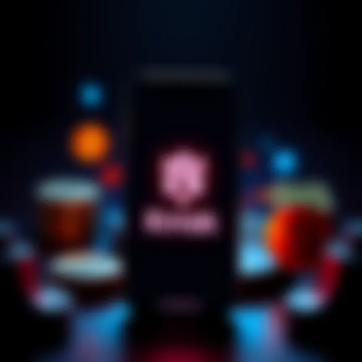 A smartphone displaying the Krak logo with cryptocurrency and fiat symbols around it, representing seamless transactions.