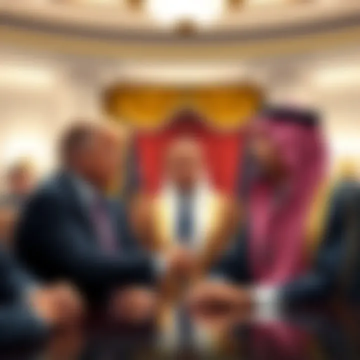 Kris, Trump, and Saudi Leader at the White House Kris meeting with President Trump and the Saudi leader in the White House, discussing important matters