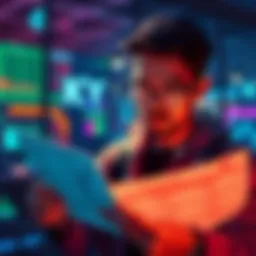 A person reviewing documents for the KYC process in Pi Network, highlighting verification and compliance efforts
