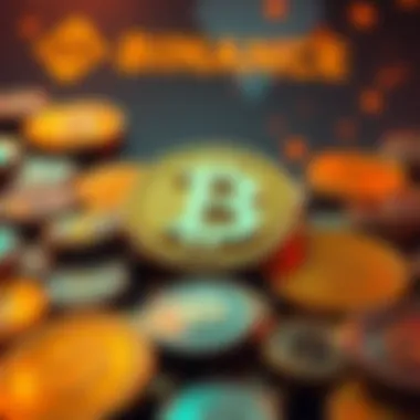 A visual representation of the large $6 million withdrawal of $HBAR, showing cryptocurrency symbols with Binance logo in the background.