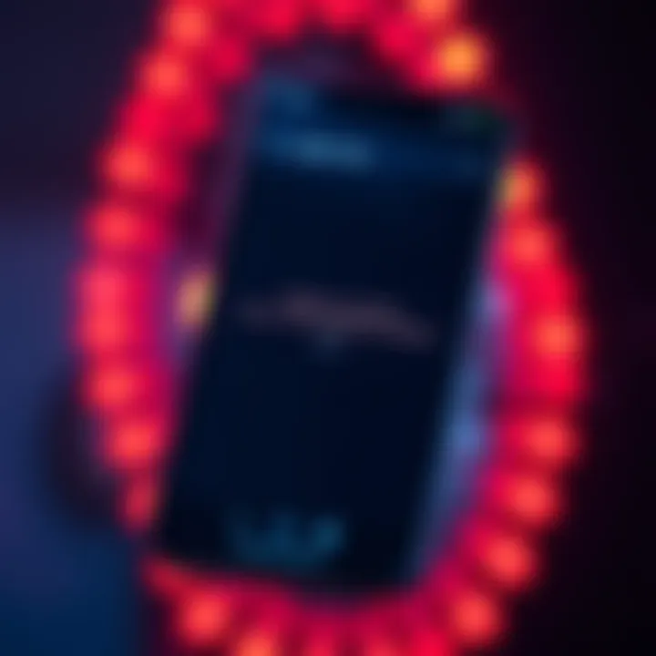 A smartphone displaying an error message on the Ledger app, indicating a crash while managing cryptocurrency.