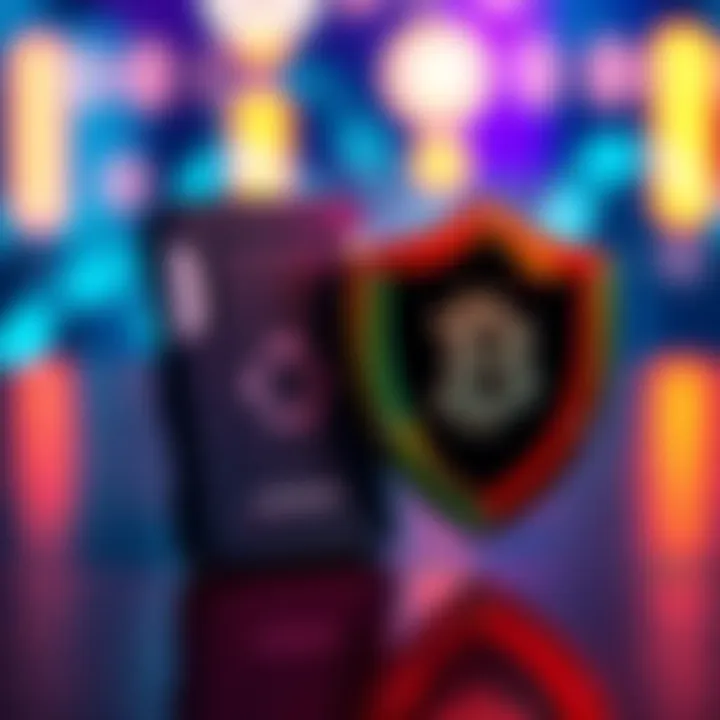 A Ledger wallet displayed next to a shield icon symbolizing privacy and security in cryptocurrency transactions.