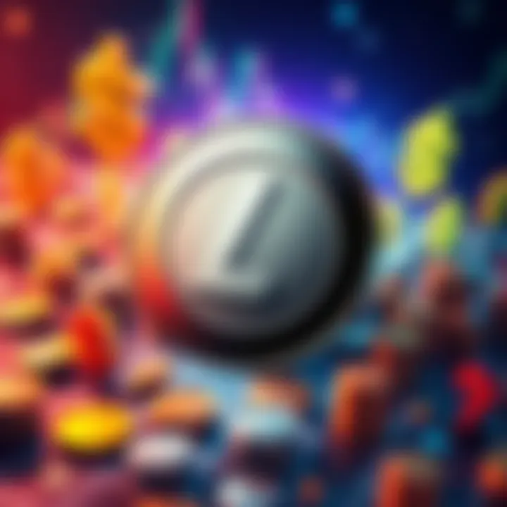 A visual representation of Litecoin being considered for investment during alt season, featuring Litecoin logo surrounded by dollar signs and graphs.