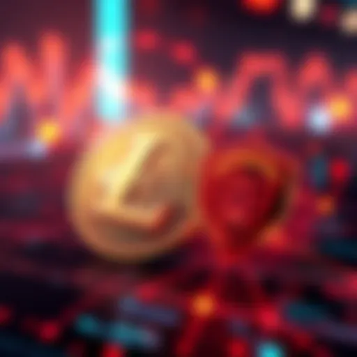 A graphic showing the Litecoin logo alongside an icon representing speed and security, symbolizing its potential in cryptocurrency adoption.