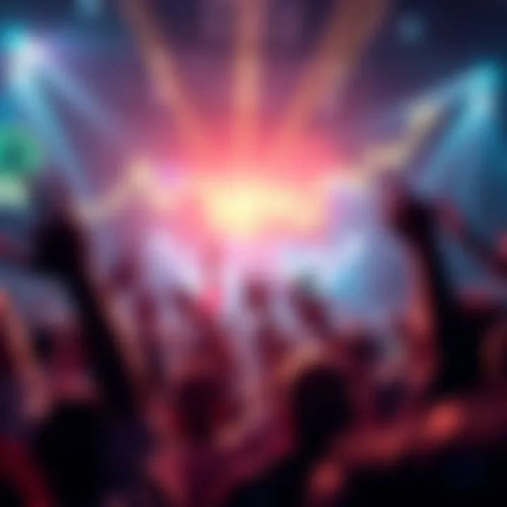 A graph showing the upward trend of Litecoin prices, with excited people celebrating in the background.