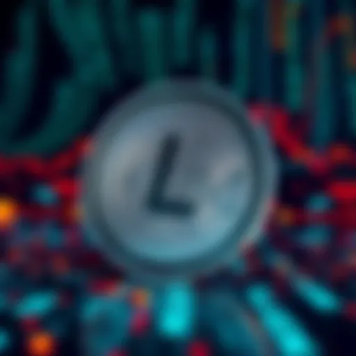A visual representation of the Litecoin symbol against a digital cryptocurrency background, symbolizing its importance in the market.