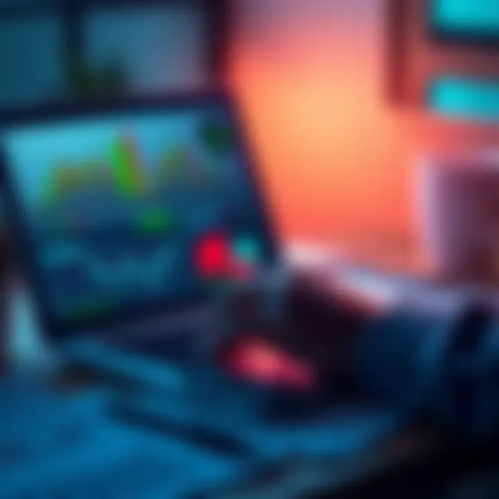 A person analyzing investment charts and graphs with a laptop and notes, symbolizing long-term investment planning.