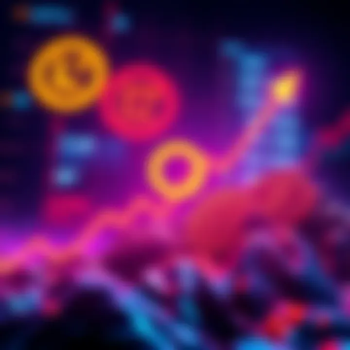 Graph showing a 17% increase in Loop token value against a backdrop of other declining altcoins