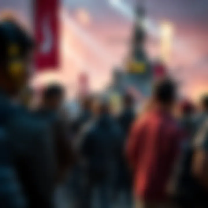 A gathering of people showing few participants at a warship activity, indicating dwindling interest and rewards.