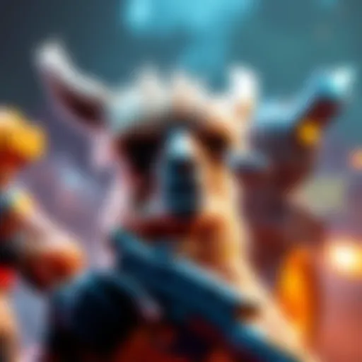 Luckyllama playing Rust, showcasing clutch gameplay moments with teammates in a tense environment