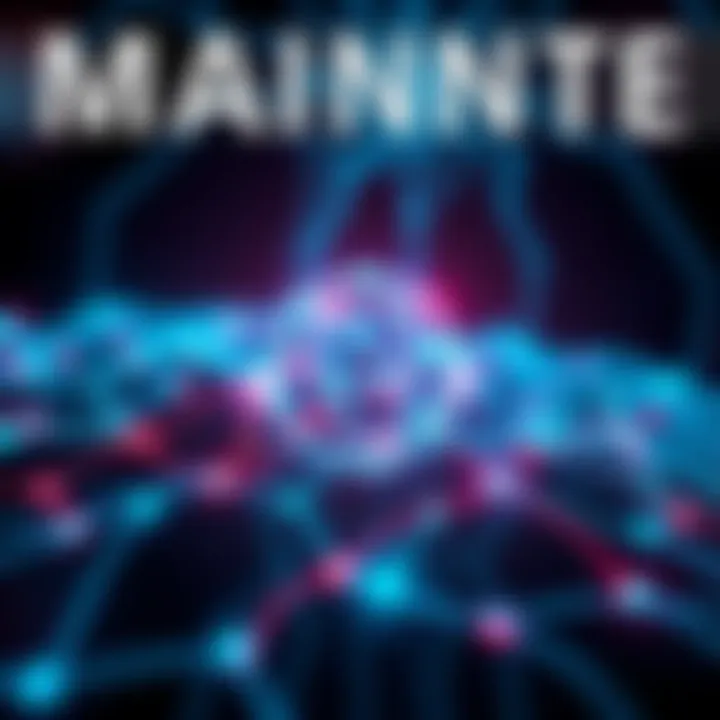 A visual representation of a mainnet node with network connections, illustrating restrictions and decentralization impact.