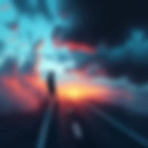 A person standing at a crossroads, contemplating the choices ahead, with a thoughtful expression.