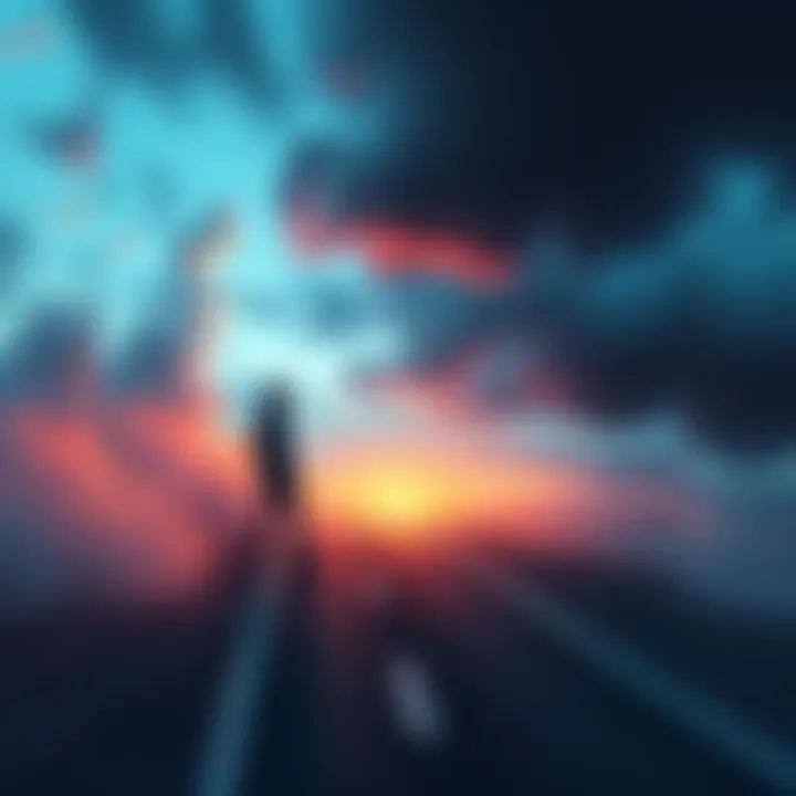A person standing at a crossroads, contemplating the choices ahead, with a thoughtful expression.