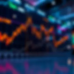 Graph showing a sharp market pullback following a rally, with investors analyzing trends