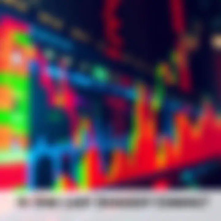 Illustration showing a stock market graph with a downward trend, indicating a potential shakeout in long positions