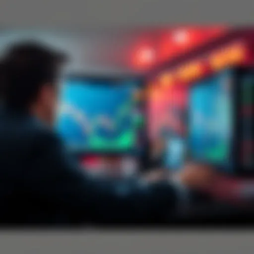 Person looking at stock market on a computer screen, feeling regret over missed investment opportunities after inauguration surge.