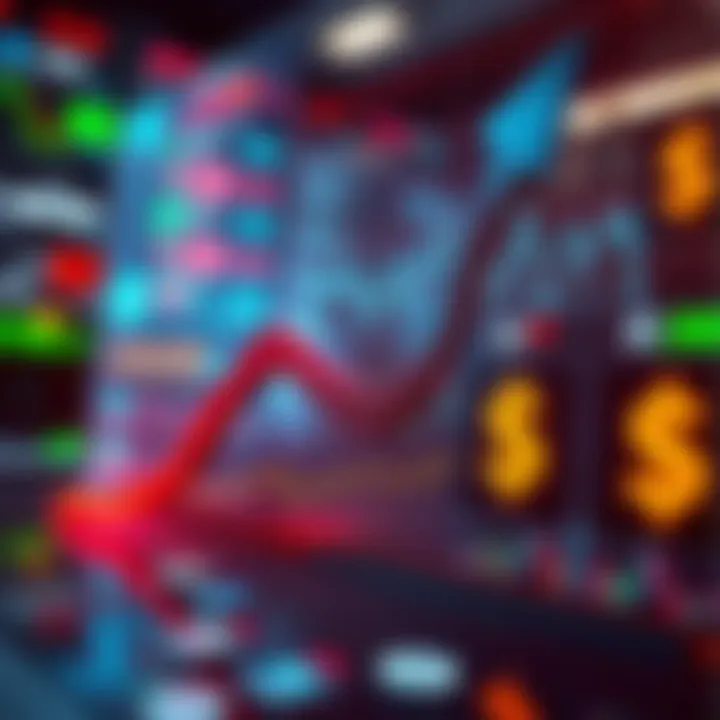 A chart showing market trends with an upward arrow and dollar signs, reflecting financial discussions about ATH claims.