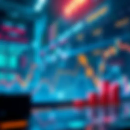 Graph showing a sharp decline in market prices