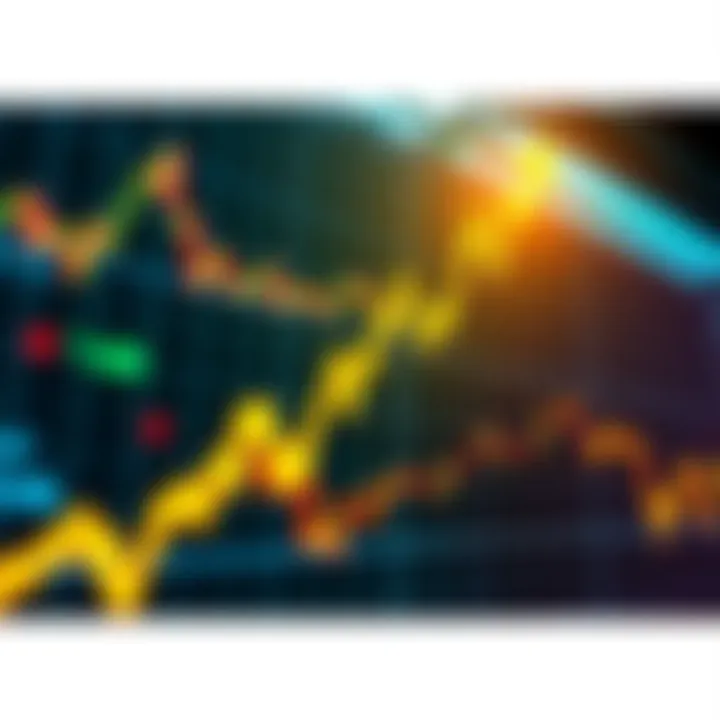 A stock market chart showing a rapid upward trend after a brief decline, symbolizing quick recovery.