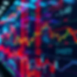 A stock market chart showing fluctuating prices, depicting rapid changes in the financial market.