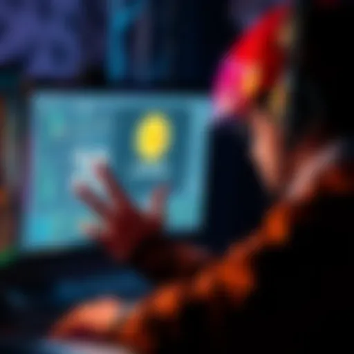 A miner showing frustration while checking for Monero shares on a computer screen, indicating zero shares found.