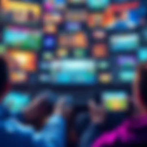 A collage of various minigames being played on different devices, showcasing vibrant graphics and engaging gameplay.