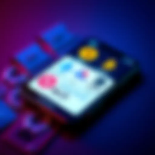 A smartphone displaying various cryptocurrency logos including SOL, NEAR, ALGO, BTC, and ETH, symbolizing wallet choices.