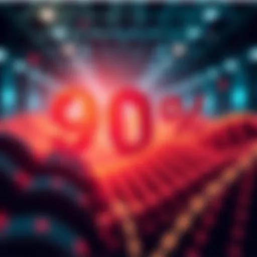 A visual representation showing Monad's control over a large portion of its total supply, highlighting the percentage in a striking way.