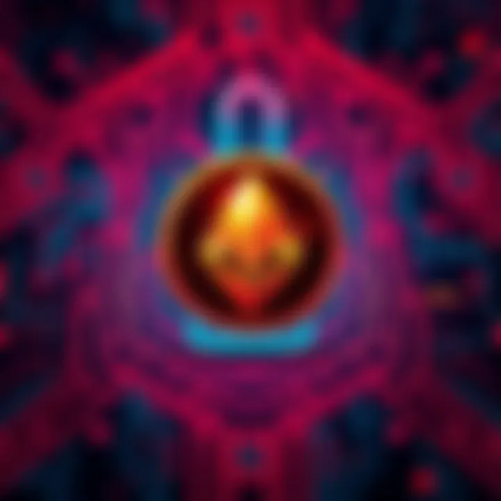 A Monero logo displayed prominently on a background symbolizing security and privacy