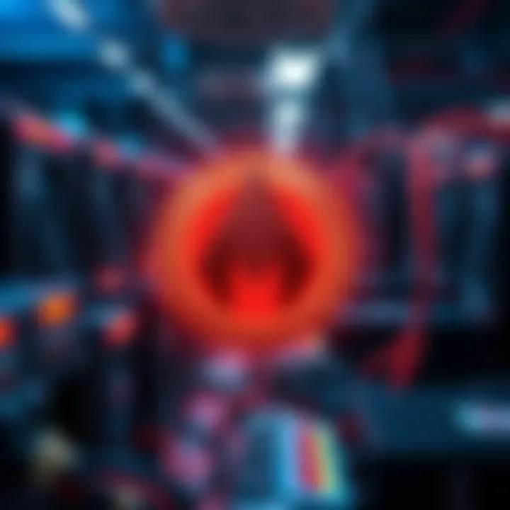 A graphic showing Monero's logo with a backdrop of miners and ASIC devices, representing the debate over ASIC resistance and security in mining.