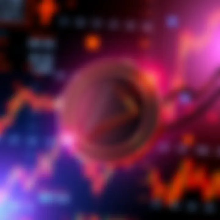 Graphic showing Monero symbol with a shield, indicating protection against a 51% attack by Qubic, surrounded by market data and exchange graphics.