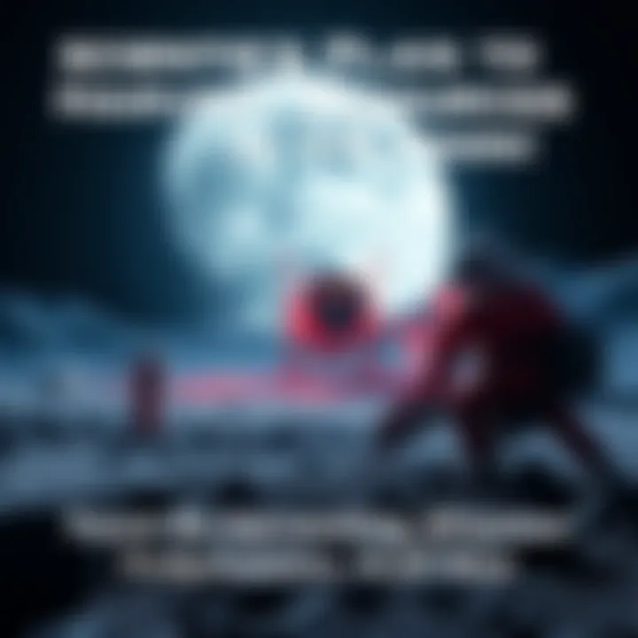 Scientists working on a lunar base to extract resources from the Moon's surface