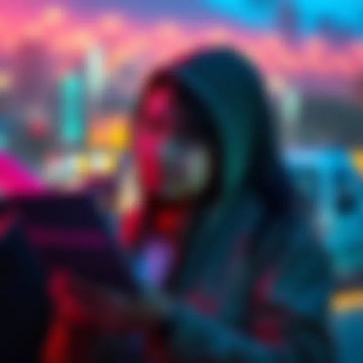 Person researching cryptocurrency conversion and wallet safety while preparing to move abroad