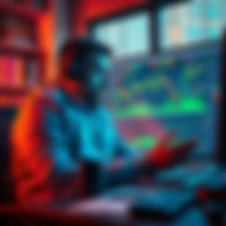 Mr. Beast seen in his office analyzing ASTER token charts and making investments, showcasing his commitment despite controversy.