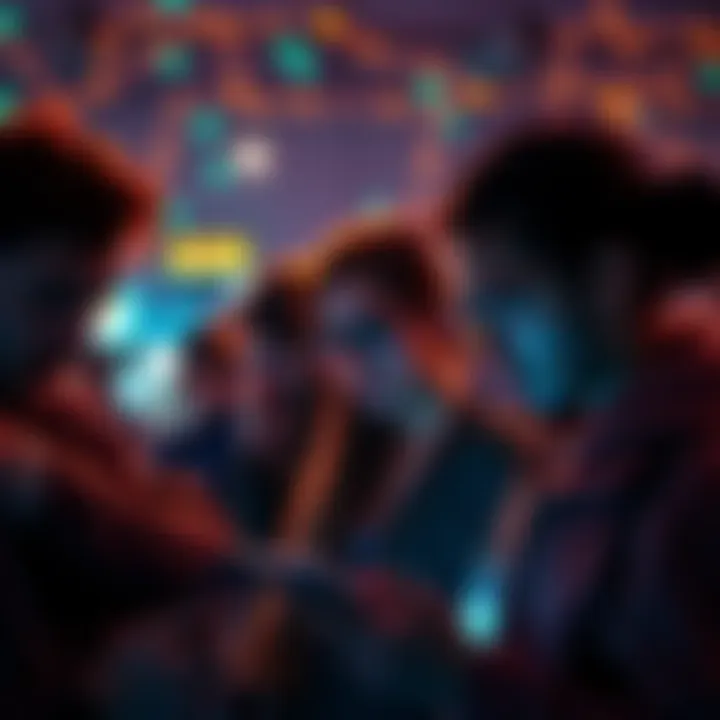 Network Outage Impact Frustrated people looking at their devices during a network outage waiting for service to return.